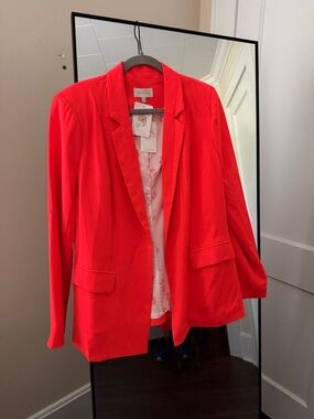 Skies Are Blue Vibrant Red Women's Blazer